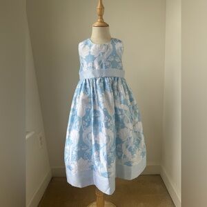 KIDS | Cherokee Blue and White Floral Kids Formal Dress | 5T
